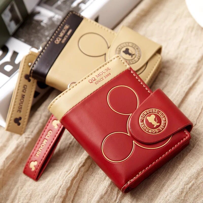 Wholesale Short PU Cartoon Folding Zero Wallet